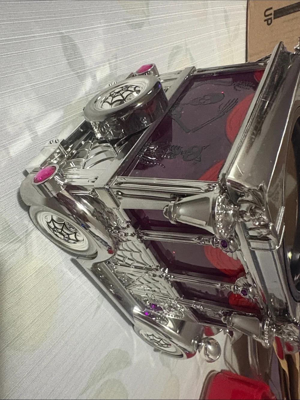Bath & Body Works Silver and Purple Gothic Candle Holder